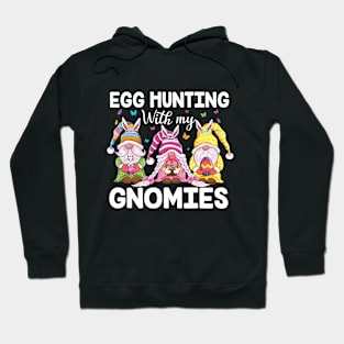 Happy Easter gnomes with Bunny ears Egg Hunting Easter Gnome Hoodie